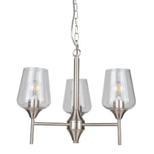 Vino 3 Light Satin Chrome Ceiling Light