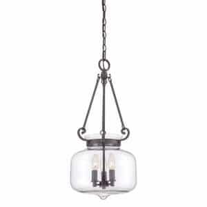 Stewart 3 Light Pendant in Western Bronze