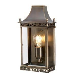 Regents Park 1 Light Wall Lantern - Brass