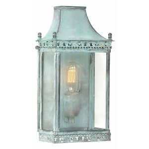 Regents Park 1 Light Wall Lantern - Verdigris