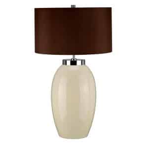 Victor 1 Light Large Table Lamp - Cream