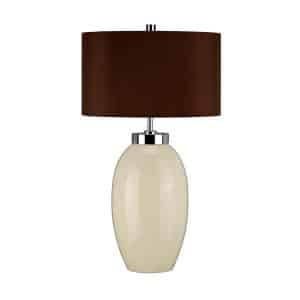 Victor 1 Light Small Table Lamp - Cream