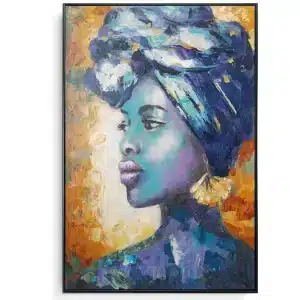 Framed Oil Painting - Native Style Midnight