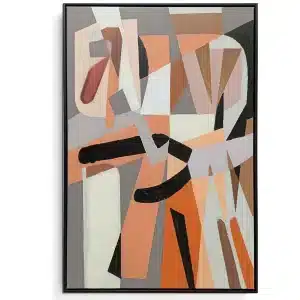 Framed Oil Painting - Funky Multi Fun