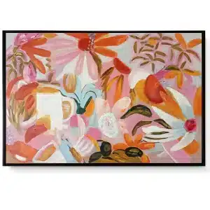 Framed Oil Painting - Sunny Day Floral