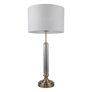 Julie Crystal Antique Brass Table Lamp