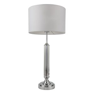 Julie Crystal Polished Chrome Table Lamp