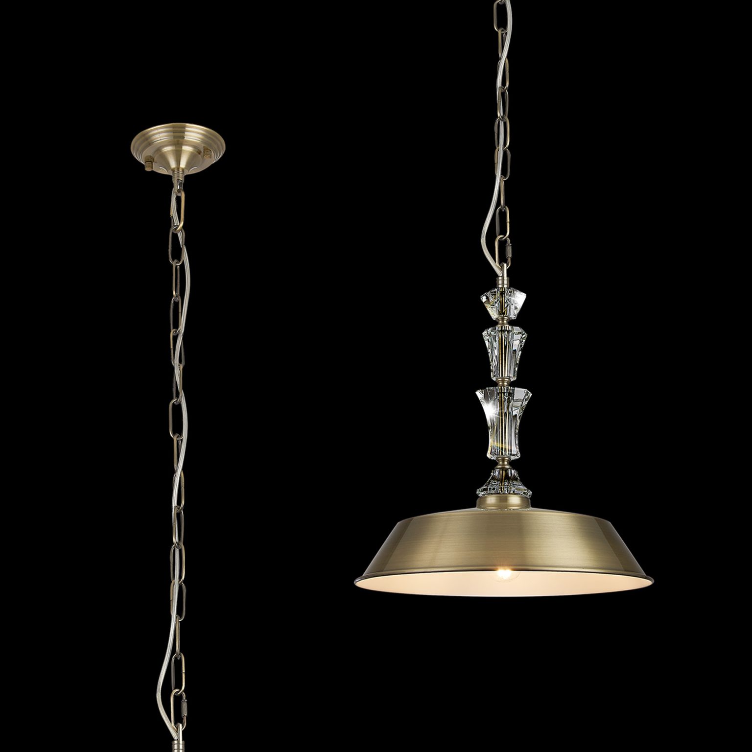 Antique Brass Angled