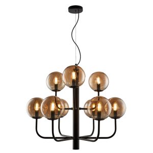 Taishan Nine Light Two Tier Pendant