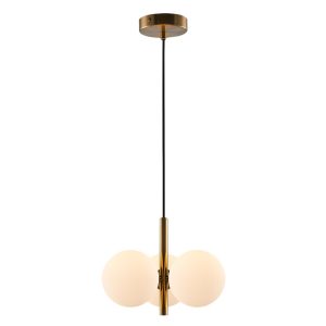 Taishan Three Light Brushed Brass
