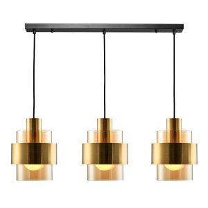 Mela Amber/Brass Linear