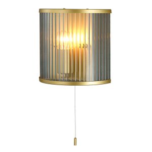 CARTER RIBBON GLASS WALL LIGHT GOLD