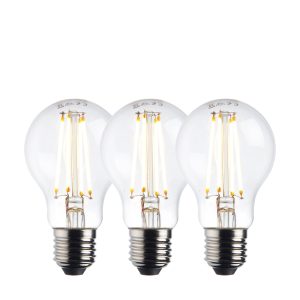 E27 LED filament GLS - 3 pack Dimmable