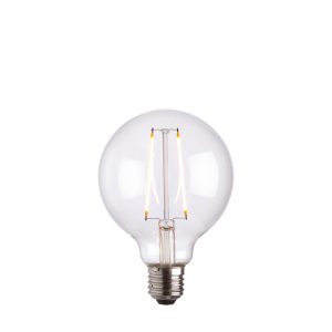 E27 LED filament globe 95mm dia