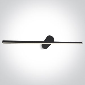 Slim black bathroom mirror light – 14W LED IP44 fitting above mirror