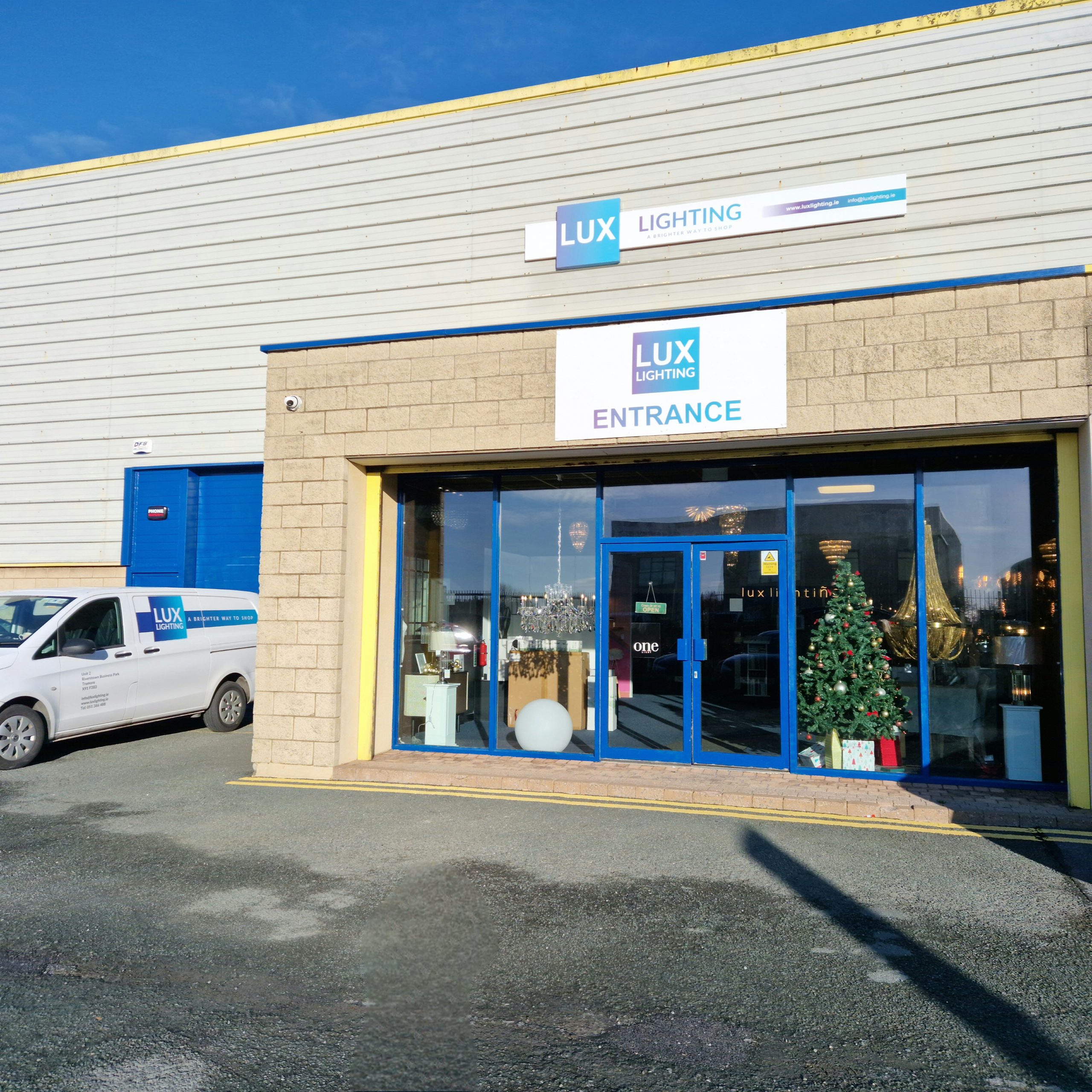 lux lighting showroom in waterford