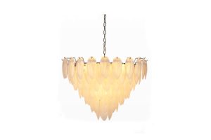 HERA NICKEL GLASS CHANDELIER