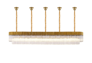 main image displaying a large brass bell cup pendant