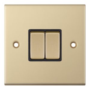 10 Amp Plate Switch – 2 Gang 2 Way