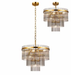 Aquilla 45cm Pendant/Semi Ceiling 7 Light