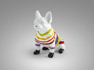 White and Stripes French Bulldog