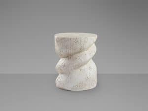 SALOMON - WHITE SIDE TABLE