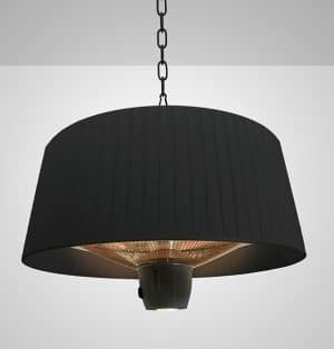 Vintage Suspended Patio Heater With Light