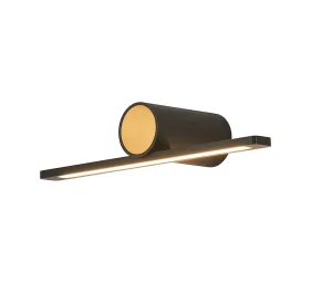 Ray Black and Gold Bathroom Wall Light