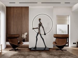 Large 7ft 2" × 4ft 4" Figure 1 Light Black