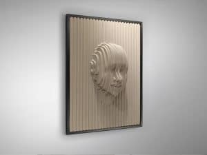 Face 3D Wall Art