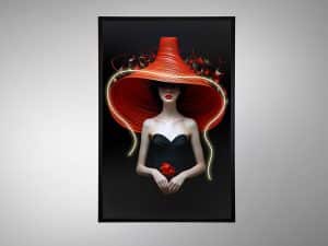 Red Hat LED Wall Art