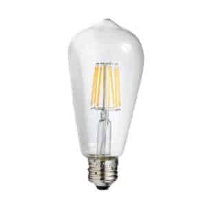 FILAMENT DIMMABLE LED LAMP E27 Vintage Clear Tear Drop
