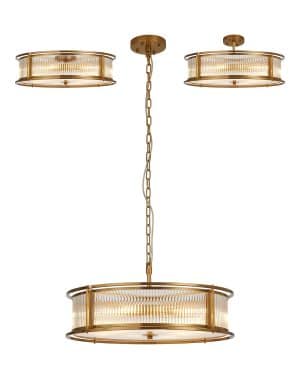 Beau 65cm Round Flush/Semi Ceiling/Pendant Convertible
