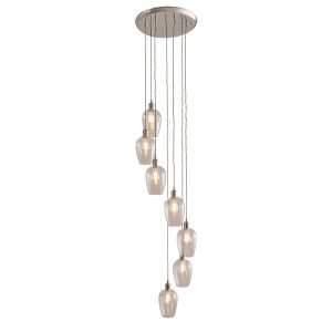 Vera Seven Light Pendant - Nickel