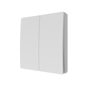 2 Gang Kinetic Push Switch Matt White IP65
