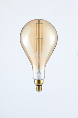 A165 6w LED E27 Filament Vintage 2000k Bulb Amber