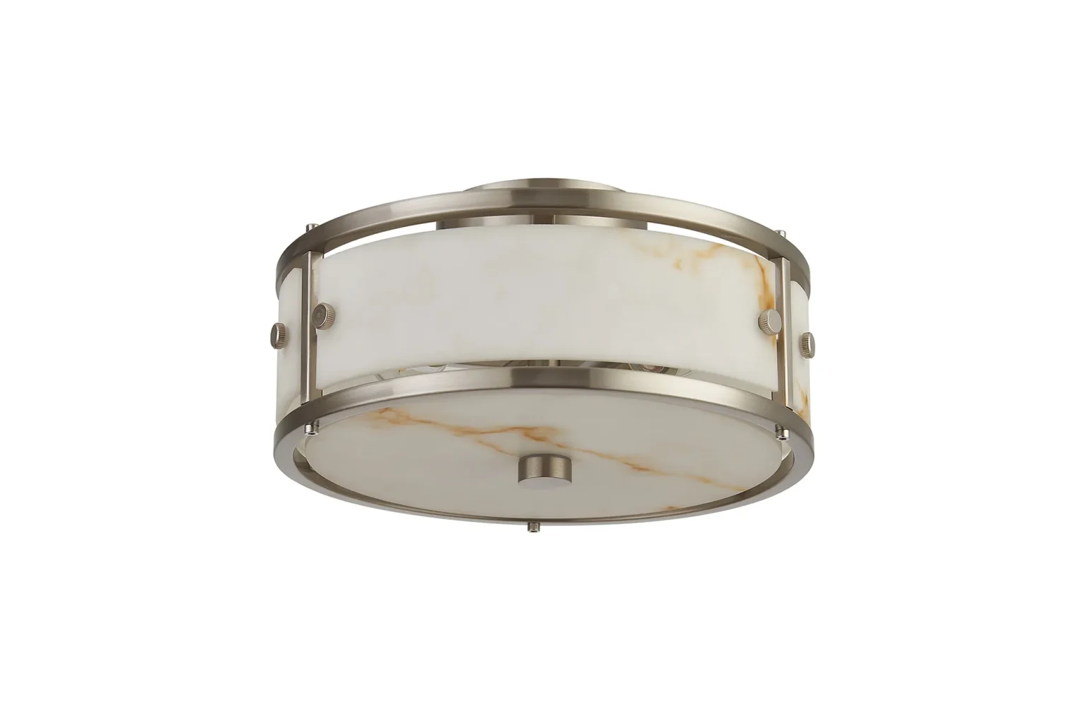 Satin Nickel/Brown Alabaster