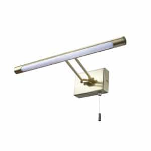 Chai bathroom Picture Wall Light, Satin Brass