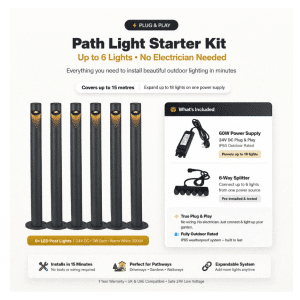 Auralux Path Light Starter Kit – Plug & Play (Up to 6 Lights)
