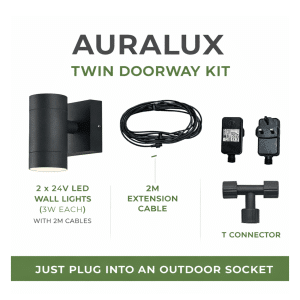 Auralux Twin Doorway Plug and Play Wall Light Kit