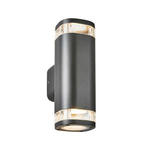 Eos 2 Light Up & Down Outdoor Wall Light - Black