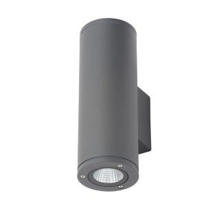 Mizar Outdoor Up & Down LED Wall Light, Anthracite