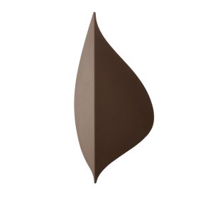 Alani Outdoor LED Leaf Style Wall Light, Rust