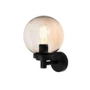 Gaki Outdoor Globe Wall Light, Black