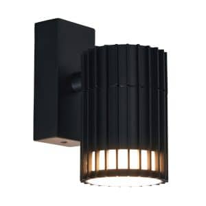 Muto Outdoor Fixed Down Wall Light, Black
