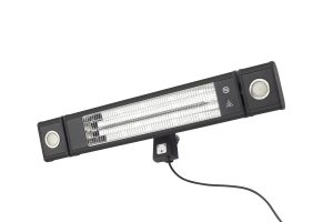 Wall Mnt Pat Heater cw LED Blk