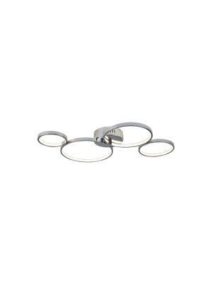 Solexa  4Lt Ring Flush - Chrome Metal