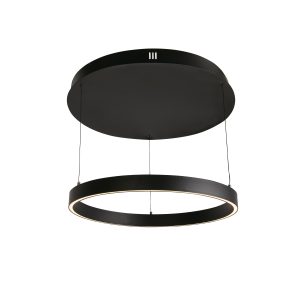 Layla Gesture Control Pendant - Black Metal & Opal Acrylic