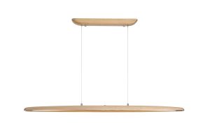 Kenzie LED Pendant, Wood