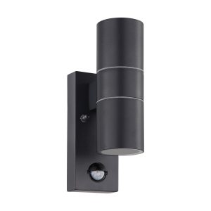 EGLO Riga 5 2-Light Anthracite LED Exterior Wall Lamp With Sensor